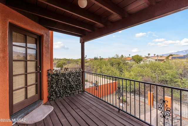 11846 N Copper Butte Dr, Oro Valley, AZ 85737 - view of wooden deck