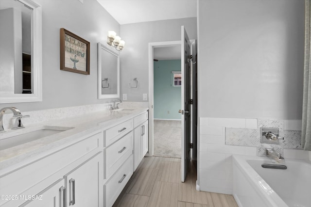 11846 N Copper Butte Dr, Oro Valley, AZ 85737 - full bath featuring a garden tub and double vanity
