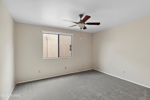 11846 N Copper Butte Dr, Oro Valley, AZ 85737 - carpeted empty room featuring a ceiling fan and baseboards