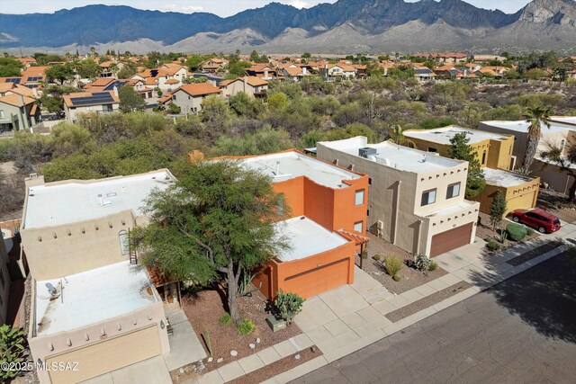 11846 N Copper Butte Dr, Oro Valley, AZ 85737 - aerial perspective of suburban area featuring a mountainous background
