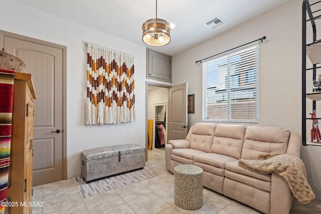 4544 N Camino Real, Tucson, AZ 85718 - living room with light tile patterned floors and visible vents