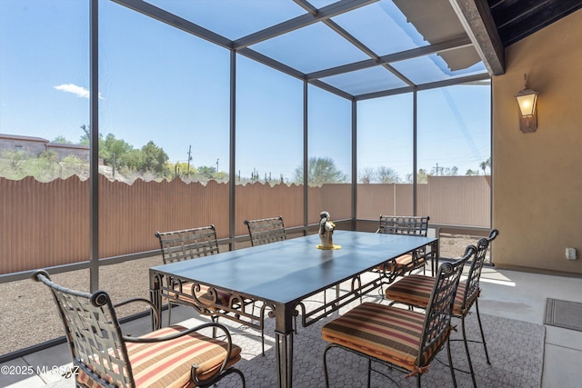 4544 N Camino Real, Tucson, AZ 85718 - view of patio / terrace with outdoor dining area and fence