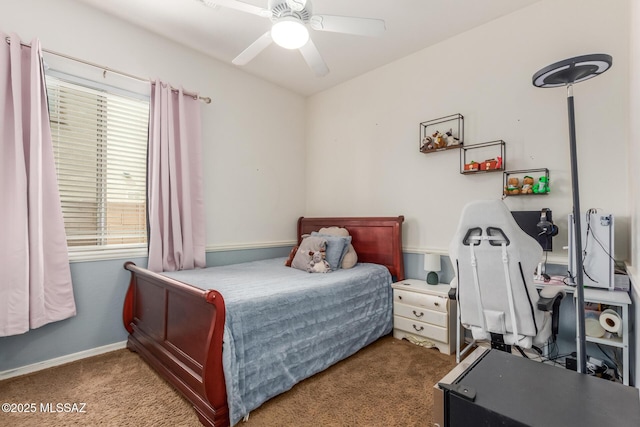 1933 E Lafayette Ave, Gilbert, AZ 85298 - carpeted bedroom with ceiling fan and baseboards