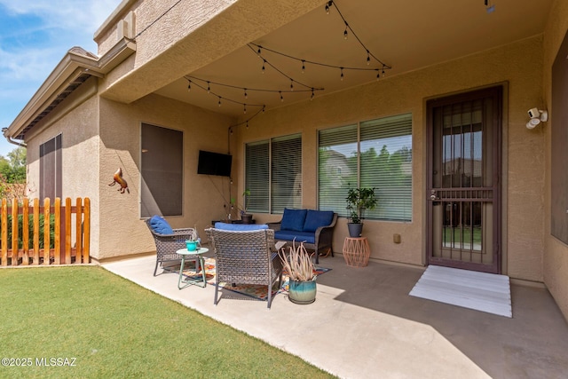 1933 E Lafayette Ave, Gilbert, AZ 85298 - view of patio featuring fence and an outdoor living space