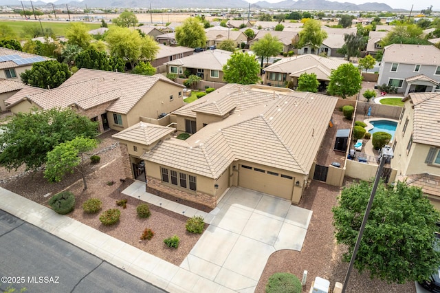 1933 E Lafayette Ave, Gilbert, AZ 85298 - birds eye view of property with a mountain view and a residential view