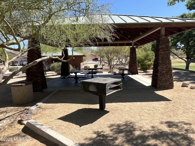 12445 N Crimson Vista Dr, Marana, AZ 85658 - view of property's community with a gazebo and a patio area