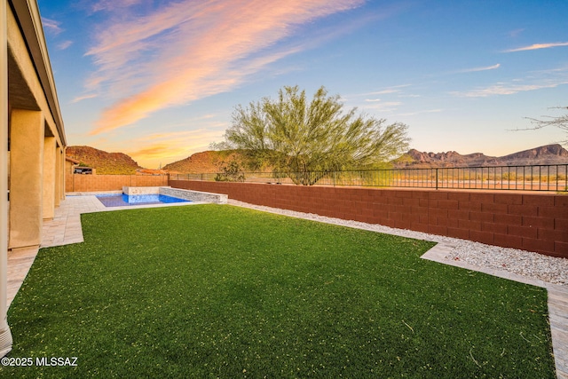 8695 W Cadwell Way, Marana, AZ 85653 - view of yard with a mountain view