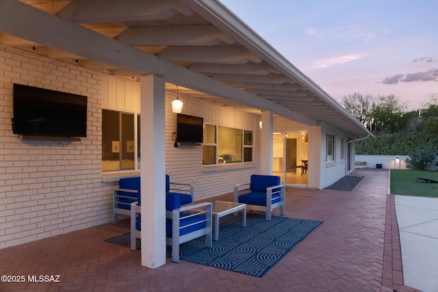 view of patio / terrace featuring outdoor lounge area