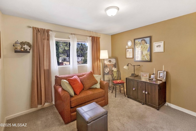 575 N Robles Rd, Oracle, AZ 85623 - sitting room featuring light carpet and baseboards