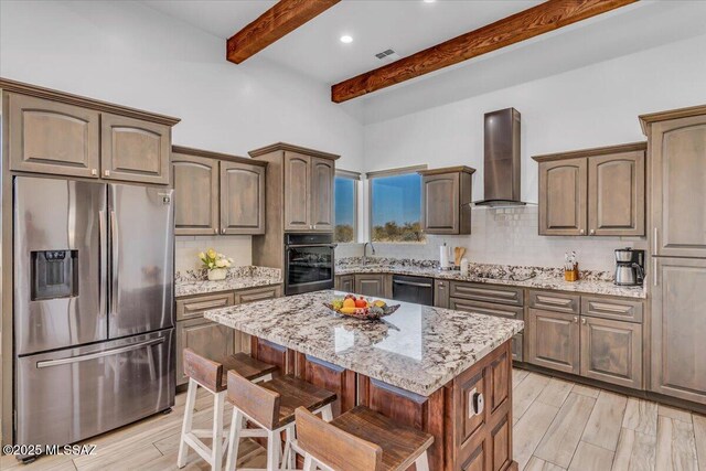 135 W Hawk Way, Amado, AZ 85645 - living area with brick patterned floor, baseboards, a ceiling fan, and recessed lighting