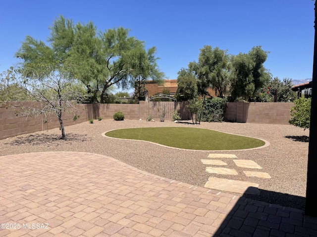 9454 E Lanterra Ct, Tucson, AZ 85710 - view of yard with a patio area and a fenced backyard