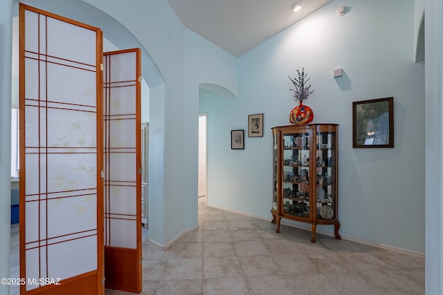 1328 N Mahogany Gulch Ln, Green Valley, AZ 85614 - bedroom featuring carpet flooring, lofted ceiling, and a ceiling fan