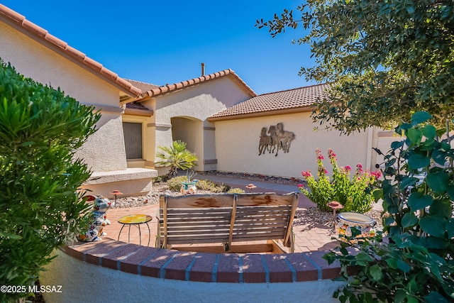 1328 N Mahogany Gulch Ln, Green Valley, AZ 85614 - entrance to property with stucco siding