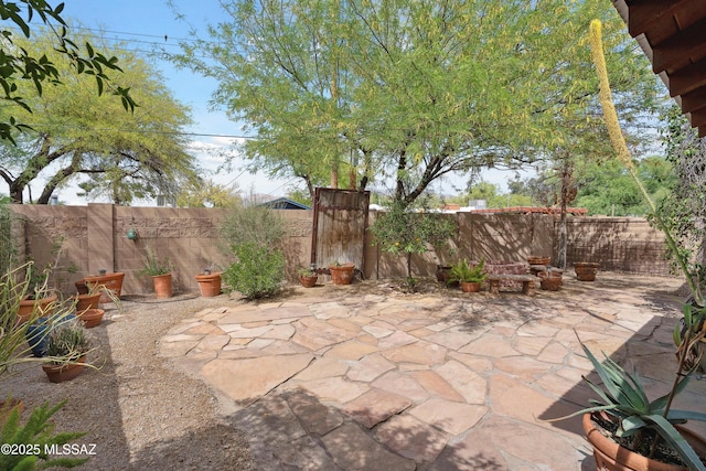385 E Cedarvale Rd, Tucson, AZ 85704 - fenced backyard featuring a patio