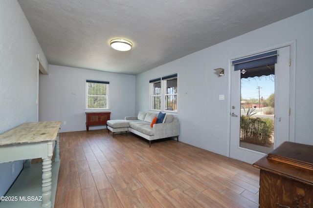 1700 E Water St, Tucson, AZ 85719 - living room featuring light wood-style floors