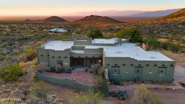 17950 S Via El Caballo Prieto, Vail, AZ 85641 - view of front of property featuring a mountain view and stucco siding