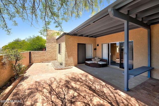 4640 E Via Pimeria Alta, Tucson, AZ 85718 - fenced backyard with a patio area