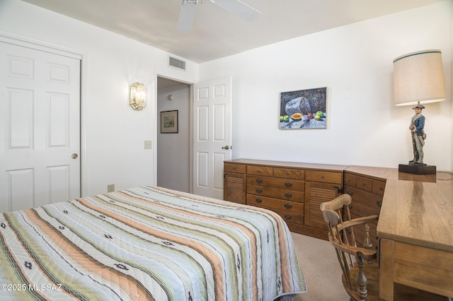 14670 N Wonderview Dr, Oro Valley, AZ 85755 - carpeted bedroom featuring ceiling fan