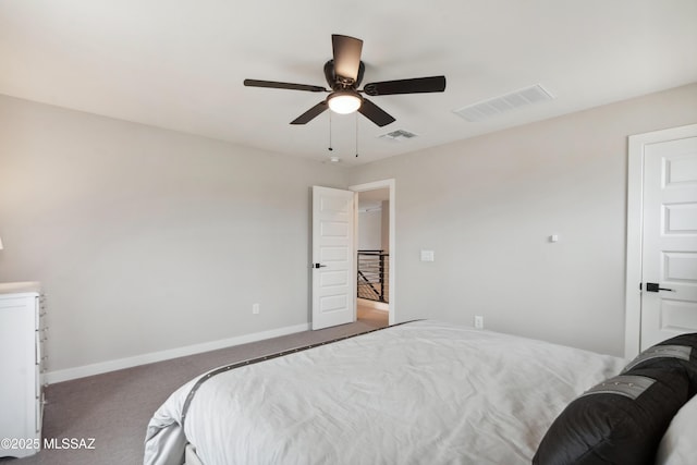 11479 N Desert Calico Loop, Tucson, AZ 85742 - bedroom featuring carpet flooring, baseboards, and ceiling fan