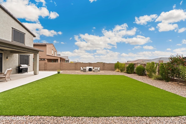 11479 N Desert Calico Loop, Tucson, AZ 85742 - view of yard with a patio and outdoor lounge area
