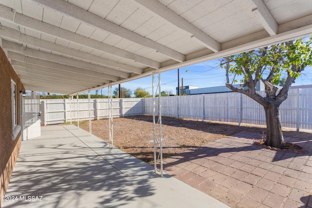 4029 E Fort Lowell Rd, Tucson, AZ 85712 - view of patio with a fenced backyard