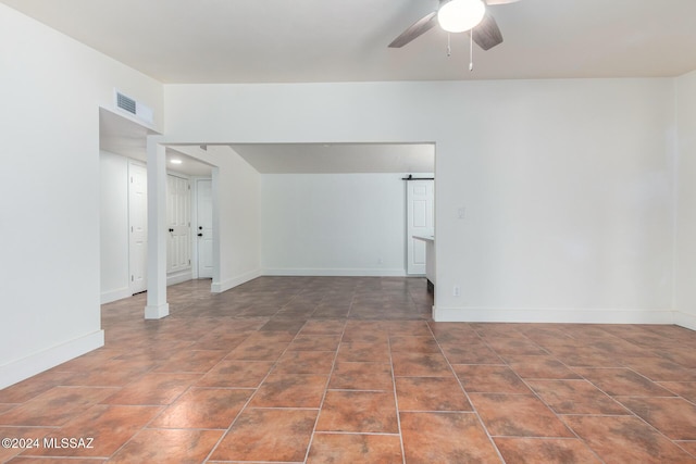 4367 N Radin Ave, Tucson, AZ 85705 - unfurnished room with visible vents, baseboards, and ceiling fan