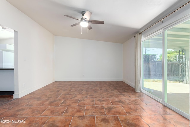4367 N Radin Ave, Tucson, AZ 85705 - empty room featuring ceiling fan and baseboards