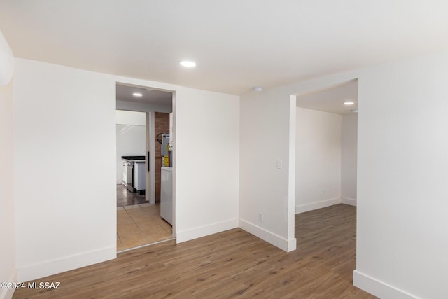 4367 N Radin Ave, Tucson, AZ 85705 - spare room featuring light wood finished floors, baseboards, and recessed lighting