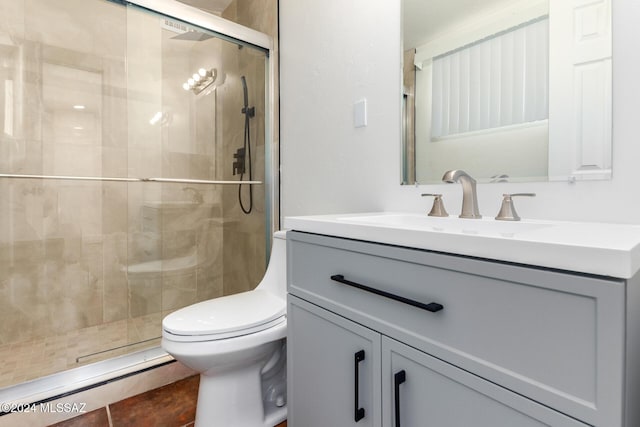 4367 N Radin Ave, Tucson, AZ 85705 - full bath featuring toilet, vanity, and a stall shower