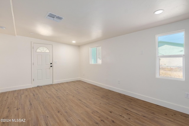 4367 N Radin Ave, Tucson, AZ 85705 - entrance foyer featuring recessed lighting, baseboards, visible vents, and wood finished floors