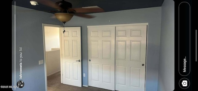 10560 E Forest Falls Ct, Tucson, AZ 85747 - unfurnished bedroom featuring carpet, a closet, and baseboards