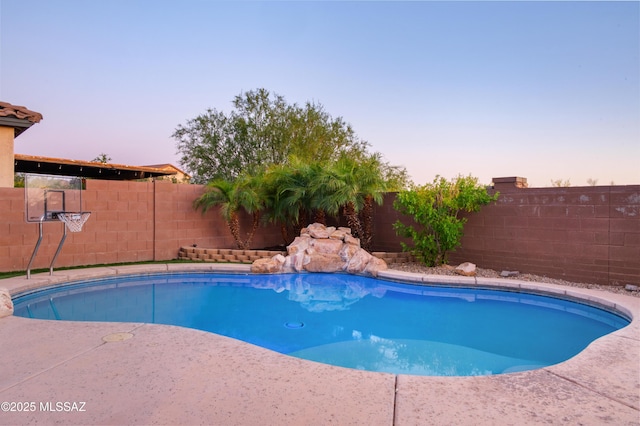 3443 W Tailfeather Dr, Marana, AZ 85658 - view of swimming pool with a fenced backyard
