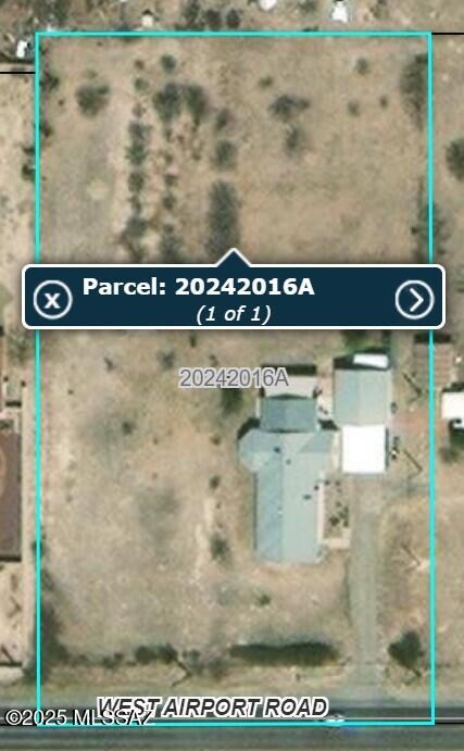 1760 W Airport Rd, Willcox, AZ 85643 - map / location with property boundaries highlighted
