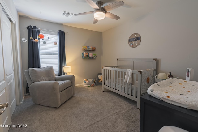 8839 N Hardy Preserve Loop, Tucson, AZ 85742 - bedroom with carpet floors and a ceiling fan