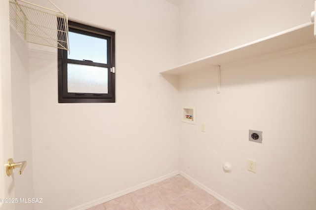 1265 Quail Point Ct, Tucson, AZ 85745 - laundry area with hookup for a washing machine, hookup for an electric dryer, and baseboards
