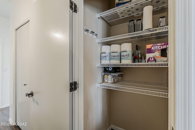 view of pantry