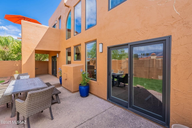4296 N Rillito Creek Pl, Tucson, AZ 85719 - view of patio featuring outdoor dining area