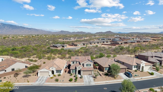 7809 S Land Grant Dr, Tucson, AZ 85747 - aerial view of residential area featuring mountains