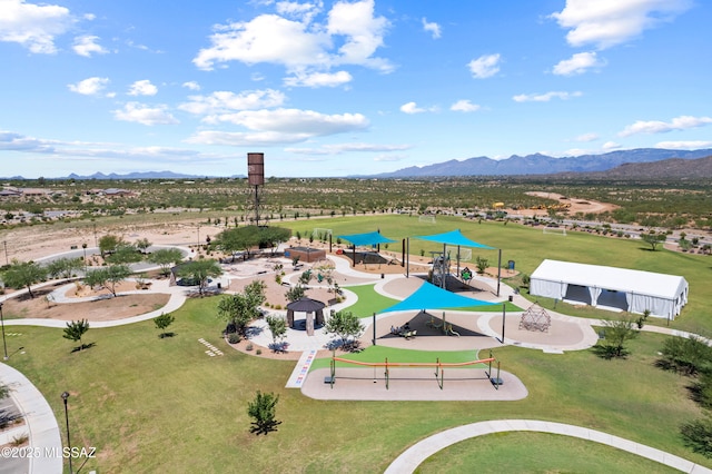 7809 S Land Grant Dr, Tucson, AZ 85747 - drone / aerial view of a water and mountain view
