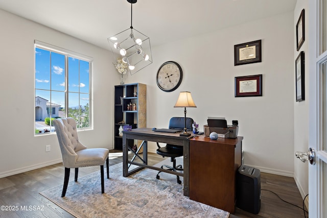 7809 S Land Grant Dr, Tucson, AZ 85747 - office space featuring baseboards and wood finished floors