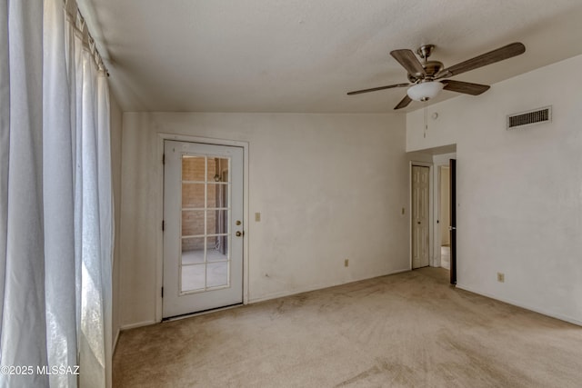 2777 N Treat Ave, Tucson, AZ 85716 - carpeted spare room with ceiling fan and lofted ceiling