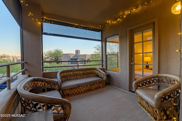 view of sunroom / solarium