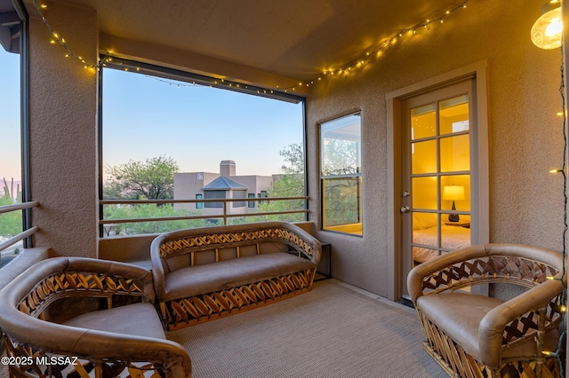 view of sunroom