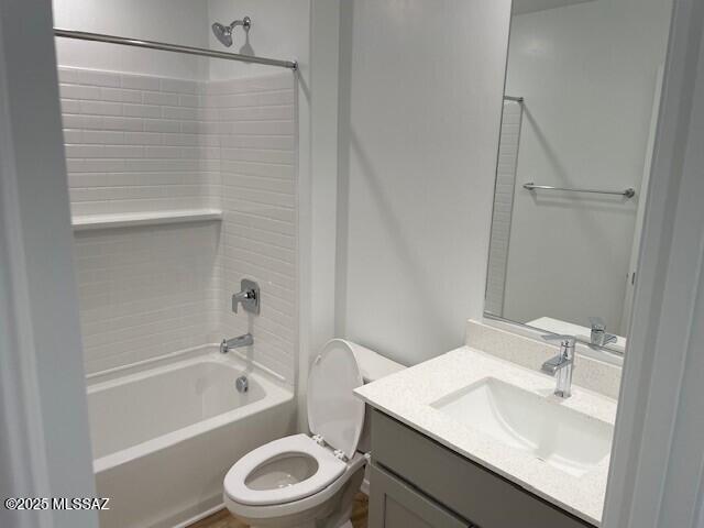 12203 E Patricia Ann Dr, Vail, AZ 85641 - bathroom with toilet, tub / shower combination, and vanity