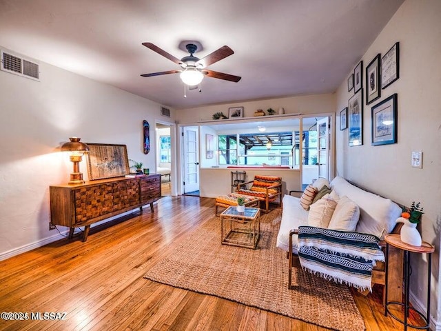1700 N Winstel Blvd, Tucson, AZ 85716 - living area featuring ceiling fan and wood finished floors