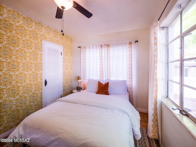 1700 N Winstel Blvd, Tucson, AZ 85716 - bedroom with multiple windows and a ceiling fan