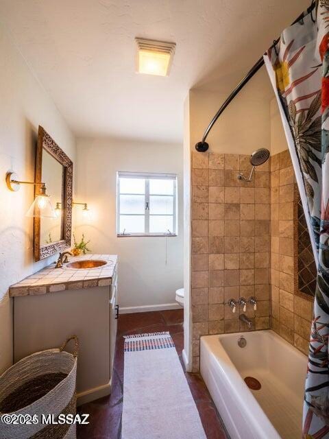 1700 N Winstel Blvd, Tucson, AZ 85716 - bathroom with toilet, vanity, and shower / tub combo