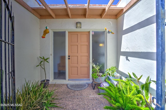 957 N Camino Las Solanas, Tucson, AZ 85710 - property entrance featuring stucco siding