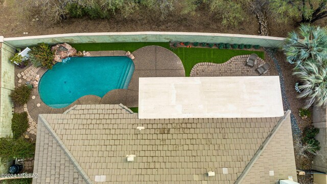 15083 S Placita Rancho Verano, Sahuarita, AZ 85629 - aerial view of property and surrounding area with a pool area