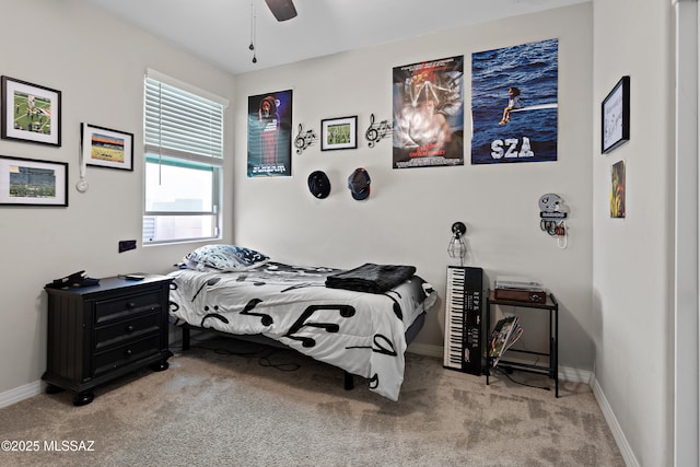 14233 E Hub Dr, Vail, AZ 85641 - bedroom with carpet, baseboards, and ceiling fan